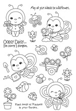 CLEAR STAMP honeybee DIY Scrapbook Card album paper craft silicon rubber roller transparent stamps R61 2024 - buy cheap