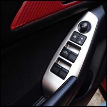 ABS para MAZDA 3 AXELA 2017 de ventana de puerta de ascensor para Panel de botón interruptor moldura de cubierta de Marco 4 Uds accesorios para volante a la izquierda estilo de coche 2024 - compra barato