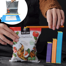 12PCS Kitchen Storage Bag Clip Plastic Seal Stick Storage Bar Bag Househoud Sealer Clamp Snack Fresh Food Rod Strip Kitchen Tool 2024 - купить недорого