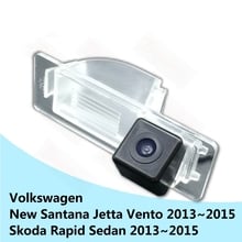 Cámara de visión trasera de aparcamiento para coche, cámara HD para marcha atrás, para Volkswagen Santana Jetta Vento Skoda Rapid Sedan 13 ~ 15 SONY, visión nocturna 2024 - compra barato