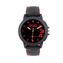 DQG brand silica gel 4-color quartz watch men's sports watch Switzerland log men's clock hot red reloj hombr 2024 - buy cheap