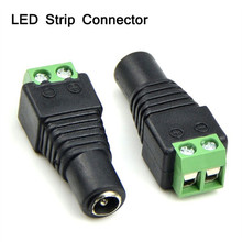 10 Pcs DC12V Power Female Plug Jack Adapter Connector DC Male Female 2.1x5.5mm Power Plug Adapter LED Strip Connector For CCTV 2024 - buy cheap