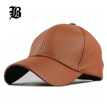 [FLB] Wholesale New Winter PU Leather Caps Baseball Cap Biker Trucker casquette Snapback Hats For Men Women Hats And Caps F238 2024 - buy cheap