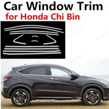 Лидер продаж, накладка на окно автомобиля из нержавеющей стали для Honda Chi Bin, аксессуары для стайлинга автомобиля, яркое серебро 2024 - купить недорого