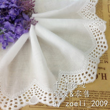 5Yard/lot High quality gauze 10cm cotton clothes embroidery lace fabric accessories lace trim DIY  decoration. 2024 - buy cheap
