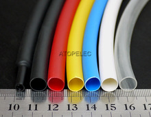Adhesivo forrado de 2M y 7,9mm de diámetro, Tubo termorretráctil 3:1, envoltura de pegamento de doble pared, alambre impermeable negro/rojo/amarillo/azul/blanco/transparente 2024 - compra barato