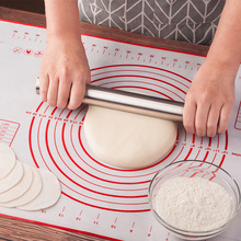 60*40cm mesa de silicone cozimento esteiras massa de rolamento e corte almofada pizza massa fondant bolo pastelaria ferramentas 2024 - compre barato