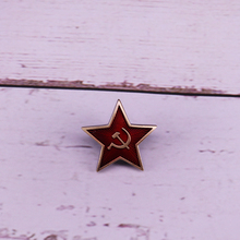 Russian USSR Soviet Red Army Star Hat Pin Badge 2024 - compre barato