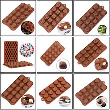 Silicone Chocolate Mold Chocolate Baking Tools Non-stick Cake Mold Jelly&Candy Mold 3D Ice Cube Mold Decoration DIY Hot Sale 2024 - buy cheap