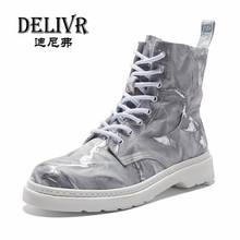 Delivr Genuine Leather Men Boots Ankle Boots New England Martins Boot Shoes Men Fashion Men Shoes Autumn Winter Spring Men Boots 2024 - buy cheap