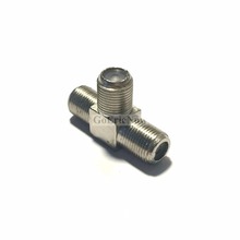 1 pcs  RF Coaxial TV Right Angle 1 F-type F Female Plug to 2 F Female Jack T type Connector 2024 - buy cheap