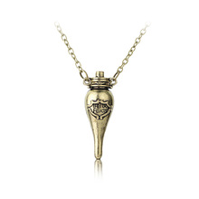 Fashion Jewelry Felix Felicis Potion Bottle Necklace Vintage Movie Necklace Wholesale 24pcs/lot 2024 - buy cheap