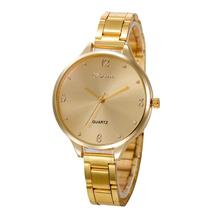 Fashion Women Watches Light Color Crystal Stainless Steel Analog Quartz Wrist Watch Luxury Top Brand Womens Clock Creative Aug17 2024 - buy cheap