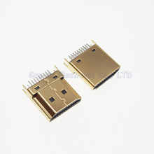 10pcs Gold plating 19Pin HDMI Jack HDMI Male Plug 19P A Type thickness of  splint 1.6 2024 - buy cheap