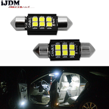 IJDM Высококачественная Светодиодная лампа C5W C10W 31/36/39/41 мм CANBUS, автомобильная гирлянсветильник, автомобильная Внутренняя купольная лампа, лампа для чтения, белая, 12 В, 24 В 2024 - купить недорого