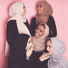 90*180cm muslim crinkle hijab scarf for women islamic soft cotton headscarf femme musulman plain shawls and wraps hijab clothing 2024 - buy cheap