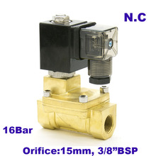 GOGO-Válvula Solenoide de latón, diafragma piloto de 2 vías normalmente cerrado, 3/8 ", BSP, 110V, AC, 15mm, PX-10, NBR 2024 - compra barato