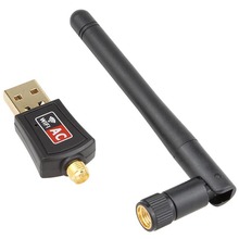 802.11B/G/N/AC Dual Band 600 RTL8811CU 150mbps Sem Fio WiFi USB Adapter dongle com 2.4G & 5.8G Externo Antena Wi-fi para Android 2024 - compre barato