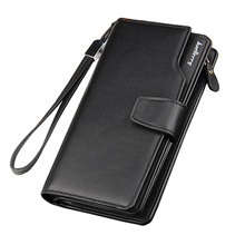 Baellery Big Wallet Men Luxury New Fashion Leather Card Holder Male Long Wallet Clutch Bag Mens Wallets Purses Zipper Coin Purse 2024 - buy cheap