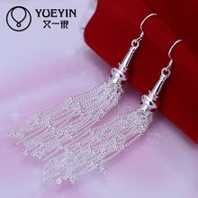 Wholesale silver plated Dangle earrings for women wedding jewelry Long Earrings Super Offer Trendy Bridal 2024 - buy cheap