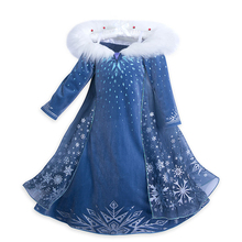 Рождественские платья для девочек, косплей-костюм, платье принцессы, вечерние Мультяшные платья для дня рождения, детская одежда 2024 - купить недорого