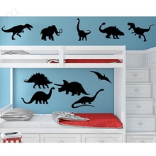 DIY Vinyl Dinosaur Wall Decal Sticker  Kids Boy Room Nursery Decor Bedroom 10 Dinosaurs Free Shipping 2024 - buy cheap