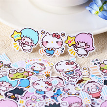 40 PCS Anime diverse double star mini Paper Stickers Crafts And Scrapbooking stickers book Decorative sticker DIY Stationery 2024 - buy cheap