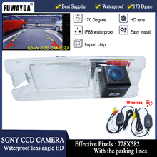 Беспроводная Автомобильная камера заднего вида FUWAYDA с чипом SONY CCD для парковки заднего вида, DVD, фотокамера для Nissan March Renault Logan Sandero 2024 - купить недорого