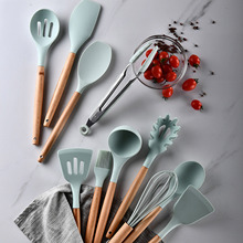 Behogar 12 pçs conjunto de utensílios de cozinha de silicone utensílio de cozinha kit de ferramentas de cozinha em casa utensílios de silicone ao ar livre conjunto 2024 - compre barato