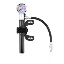 Bike Pump with Gauge High Pressure Hand Mini Pump Hose Air Inflator Schrader Cycling Shock Fork Tire Bicycle Pump 2024 - buy cheap