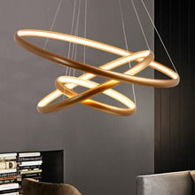 Modern pendant lights for living room dining room 4/3/2/1 Circle Rings LED Lighting ceiling Lamp fixtures 2024 - buy cheap