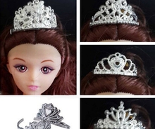 5pcs/lot Doll Accessories Plastic Crown Tiara Headwear Hairwear Hair Accessories For Barbie Dolls For 1/6 BJD Doll House 2024 - buy cheap