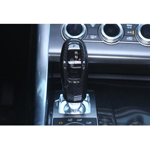 Carbon Fiber Style Car Gear Shift Knob Stick Head Cover Trim Sticker Styling For Land Rover Range Rover Sport 2014-17 2024 - buy cheap
