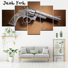 Canvas Painting smith and Wesson guns 5 Pieces Wall Art Painting Modular Wallpapers Poster Print for living room Home Decor 2024 - buy cheap
