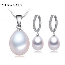 YIKALAISI 925 sterling silver jewelry for women natural freshwater Pearl necklace Sets pendant drop earrings 2024 - buy cheap