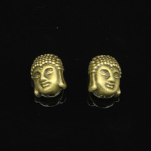 55 peças amuletos de cabeça de buda banhada a bronze antigo para fabricação de joias pingentes artesanais diy 11*9*7mm 2024 - compre barato