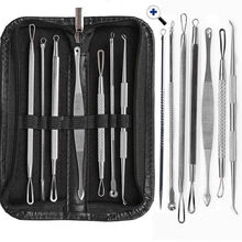 7 pcs Cravo Comedão Acne Pimple Blemish Extractor Agulha Remover Tool Set 2024 - compre barato