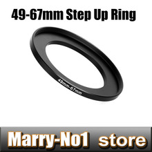Free shipping + Trcking Number Black Step Up Filter Ring Lens Ring 49mm to 67mm 49mm -67mm 2024 - buy cheap