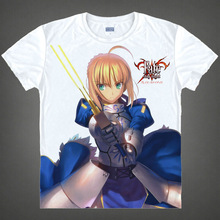 Fate stay night T-shirt kawaii Japanese Anime t-shirt Handmade Manga Shirt Cute Cartoon saber Cosplay shirt 37172409778 tee 689 2024 - buy cheap