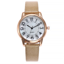 Relógio feminino vansvar, relógio casual de aço inoxidável com quartzo e pulseira de couro 2024 - compre barato
