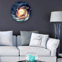 3D clocks Large Black Hole Photo Wall clock Removable Glow In The Dark  mirror modern clock design big size wall clocks 19JUL10 2024 - buy cheap