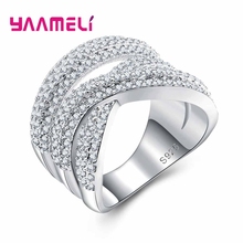 925 anillos de plata esterlina de moda de alta calidad para mujeres/niñas, con forma de cruz en X, elegante, informal, AAA +, regalo del Día de San Valentín 2024 - compra barato