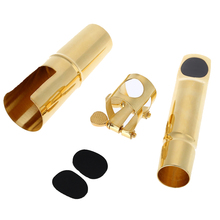 Jazz Tenor Sax Saxophone 5C Mouthpiece Metal with Mouthpiece Patches Pads Cushions Cap Buckle Gold Plating 2024 - buy cheap