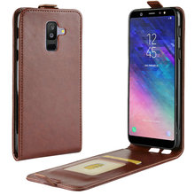 Retro Leather Cover case for Samsung Galaxy A6 plus 2018 A6+ A605 A605G A6 2018 Wallet flip leather cases coque fundas Etui> 2024 - buy cheap