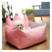 Princess Pet Dog Bed House Soft PP Cotton Beds Nest Breathable Lounger Bench Dogs Kennels Bed for Puppy Cat Dog Bed Sofa 2024 - buy cheap