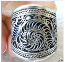 5pç tibetano bonito anel de prata tibetano frete grátis 2024 - compre barato