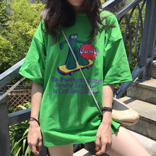 2021 primavera verão moda tshirt harajuku streetwear hip hop camiseta coreano ulzzang manga curta camisa feminina roupas 2024 - compre barato