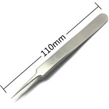 Aidetek New Steel Fine Tip Straight design Tweezers Forceps Non-magnetic chips IC SMD SMT compone TS-14 2024 - buy cheap