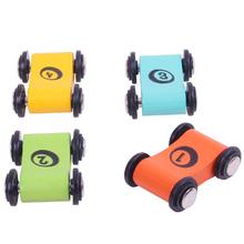 2pcs/set Mini Car Wooden Children's Slide Car Trolley Track Slide Car Inertia Pull Back Glider Toy 2024 - buy cheap