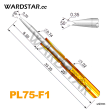 100 шт. PL75-F1 Dia 0,74 мм весна Тесты зонды пружинный контакт Пружинные контакты SMT/SMD Длина 33,35 мм (ход Весна Froce:120 г) 2024 - купить недорого